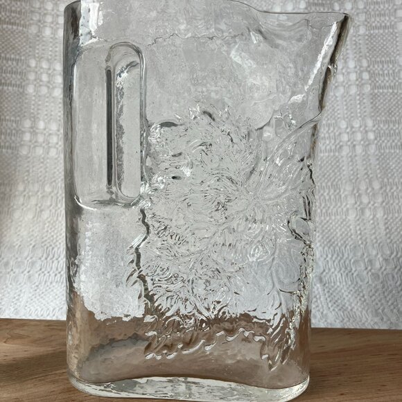 Grapevine Glass Pitcher by Riedel Crystal Vintage 9"H x 7"W - Picture 6 of 9